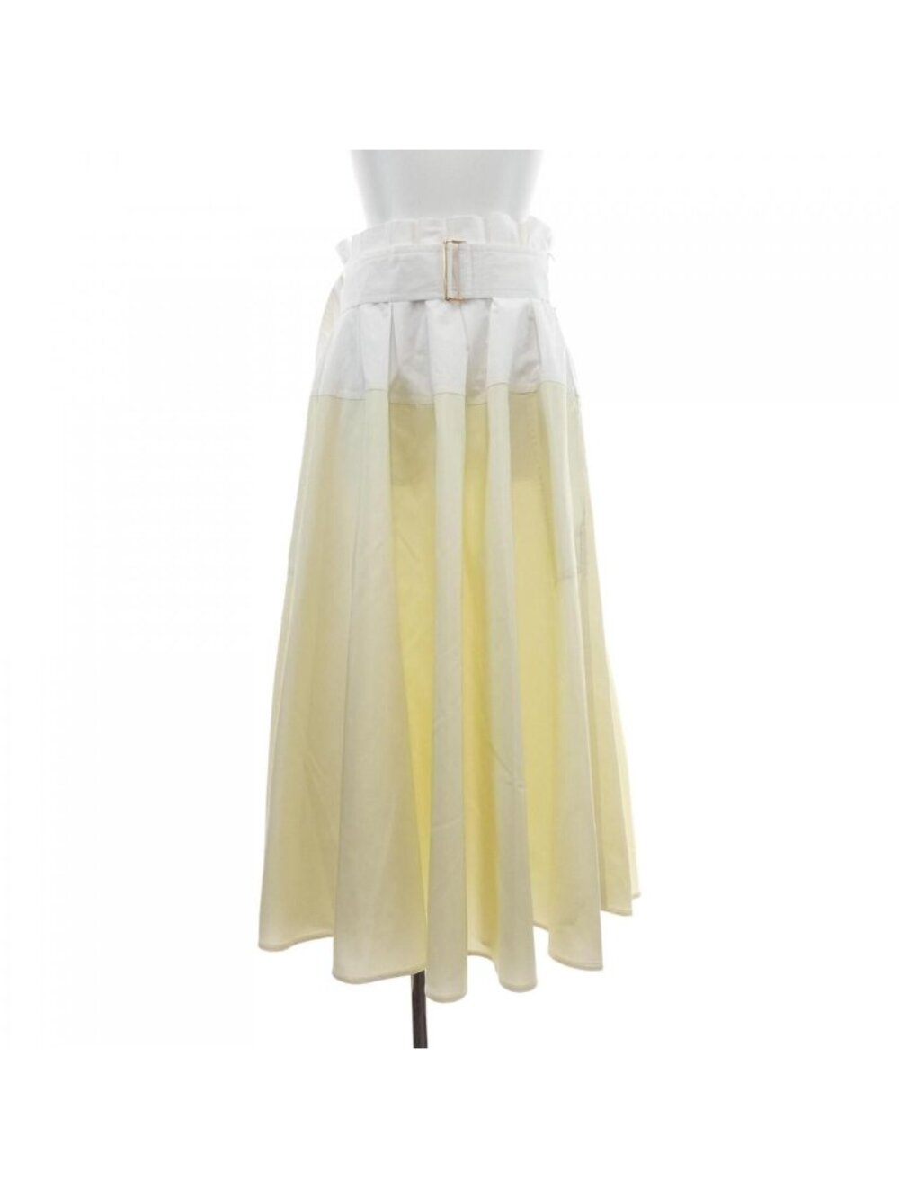 Louis Vuitton Color Block Belted Skirt